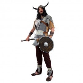 Disfraz de vikingo gris