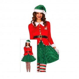 Disfraz de elfa terciopelo talla M