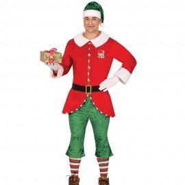 Disfraz de elfo terciopelo talla M