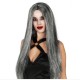 Peluca melena gris