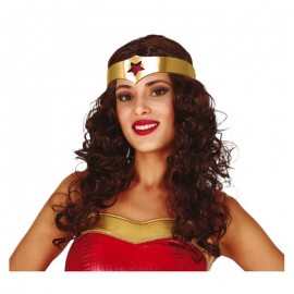 Peluca superheroina con diadema