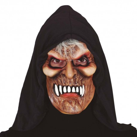 Mascara de vampiro con capucha eco