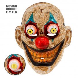 Careta payaso killer ojos moviles azul