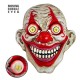 Careta payaso killer ojos moviles rojo