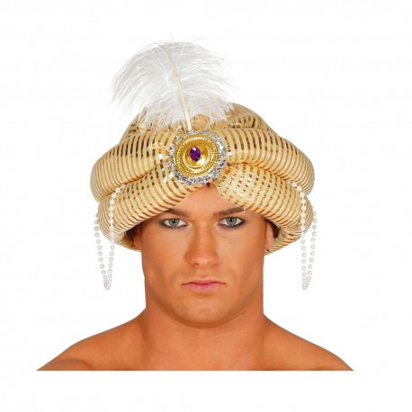 Turbante Baltasar dorado