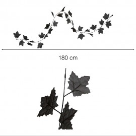 Guirnalda de hojas negras