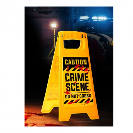 Cartel escena del crimen