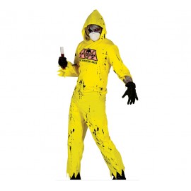 Disfraz de buzo radiactivo talla L
