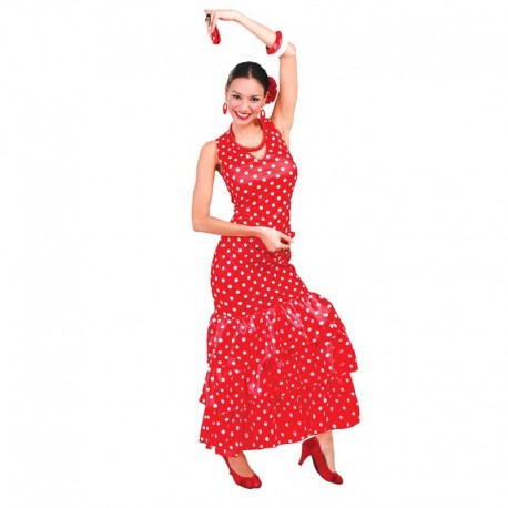 Disfraz de flamenca roja