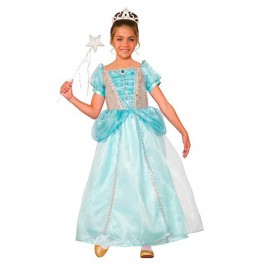 Disfraz de princesa turquesa 7-8 años