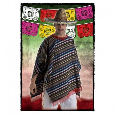 Poncho mejicano lujo
