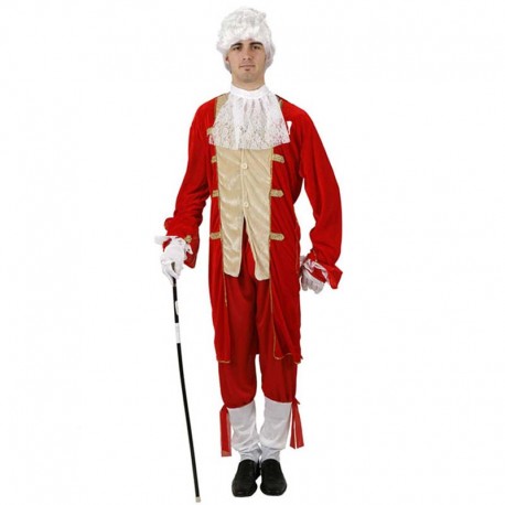 Disfraz de marques terciopelo rojo