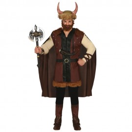 Disfraz de vikingo con capa