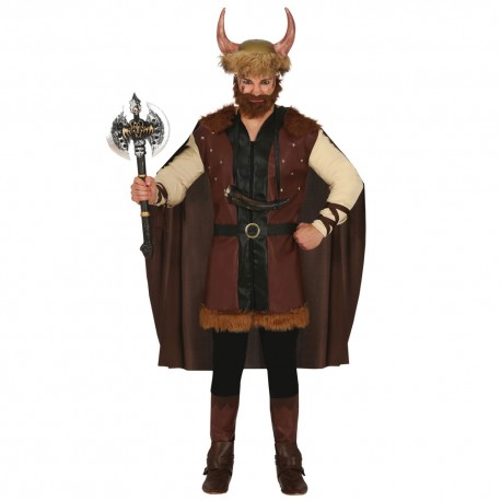 Disfraz de vikingo con capa