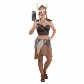 Disfraz de vikinga con coraza