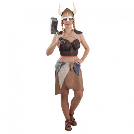 Disfraz de vikinga con coraza