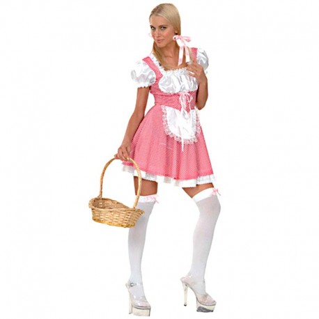 Disfraz de campesina rosa