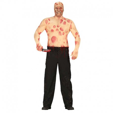 Disfraz de hombre quemado