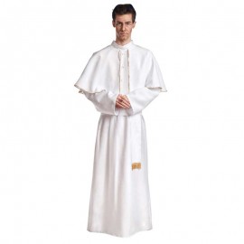 Disfraz de papa blanco de lujo