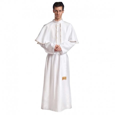 Disfraz de papa blanco de lujo