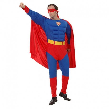 Disfraz de Superman musculoso XL