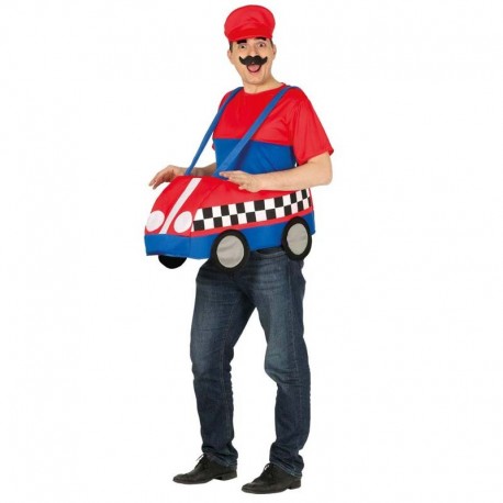 Disfraz de coche Mario Kart para adulto