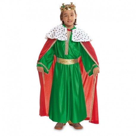 Disfraz de rey mago verde 3-4 años