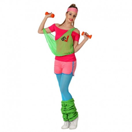 Disfraz de aerobic chica años 80